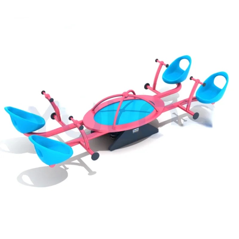 Outdoor Playground Metal Seesaw Children's Park PE Plastic Seesaw Seat Amusement Equipment