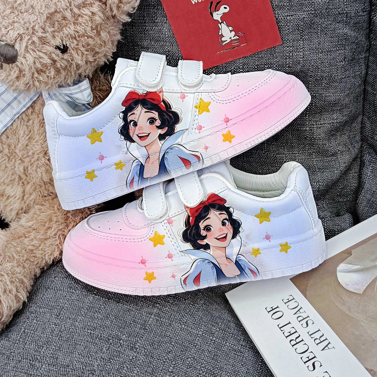 

Милая повседневная нескользящая спортивная обувь с мягкой подошвой и принцессы Белоснежки для девочек Диснея