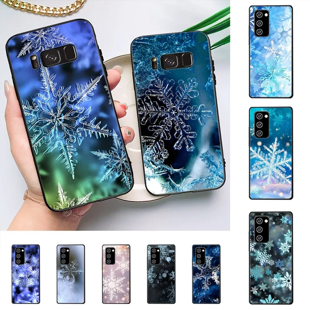 Schneeflocke Winter Handy hülle für Samsung J 7 plus 7Core J7 Neo J6 plus Prime J6 J4 J5 Handy hülle