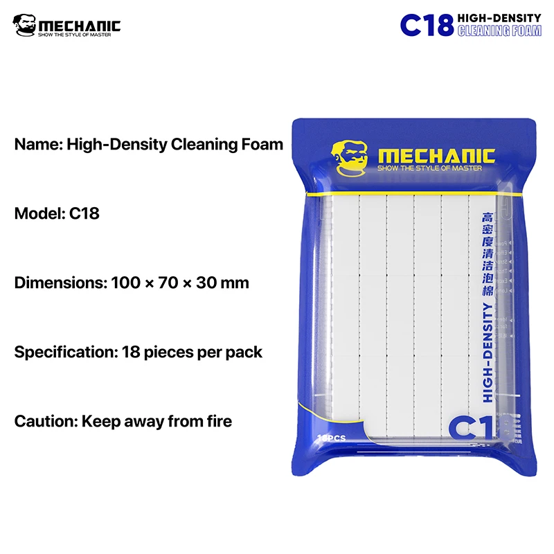 MECHANIC C18 High-Density Cleaning Foam Sponge for Phone Screen PCB Motherboard Keyboard Cleaning Sponge Repair Tools