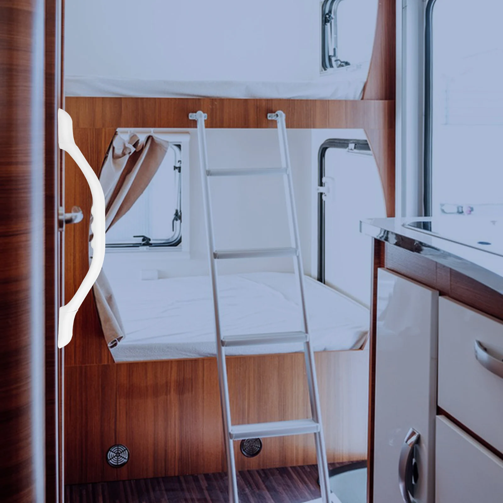 

Rv Door Handle Nylon Material Durable Stylish Easy Installation for Camper Trailer Motorhome Interior Upgrade Grab Handle