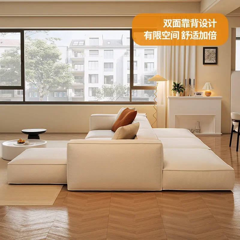 Simple Fabric Cream Sofa Easy to Use Premium Quality Modern Design Stable Structure Easy Installation Durable Build