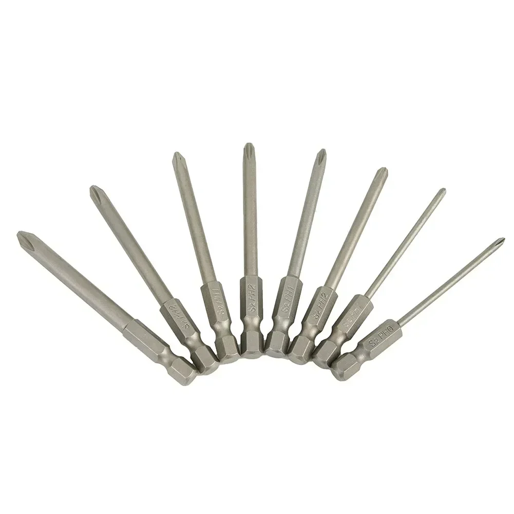 Long Screwdriver Bits Head Cross Hex Alloy Steel Air Drills 8pcs 75mm Brand New Nobby Modern Fashionable Hot Sale