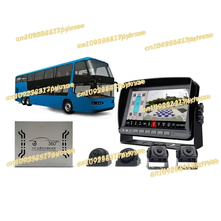 NEW 3D 360 Degree Surrounding Bird View  Bus truck back up camera wireless truck security camera 360 Panoramic Car Camera System