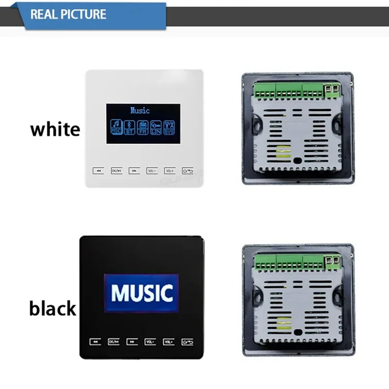 86 Bluetooth Mini Home Background Music System Is Compatible With Wall Mounted Amplifier Touch Key For FM TF