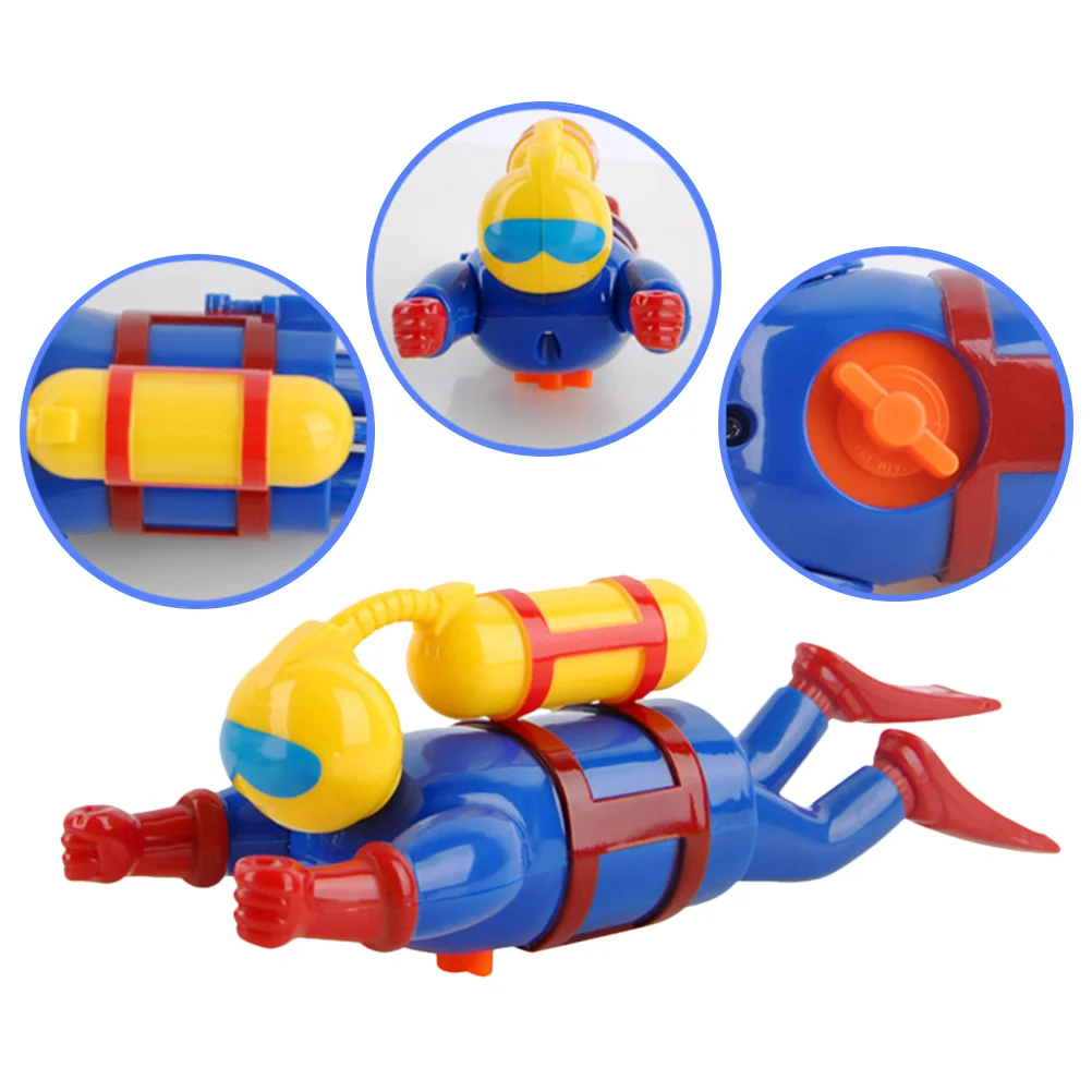 Winding Diver Swimming Bath Toy Water Playing Clockwork Bathtub Toddlers Interactive up Shower Baby