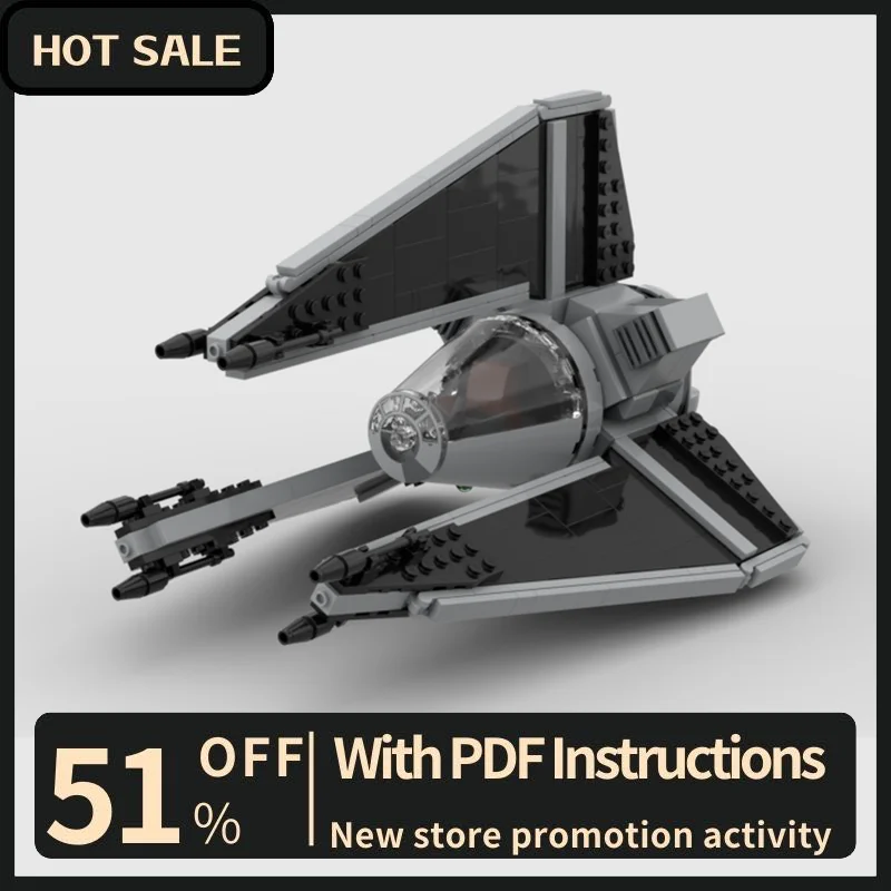 

New 442Pcs Famous Star Battle Movie Moc Tie Interceptors Defender Model Building Blocksdiy Creative Ideas Kids Toy Birthday Gift