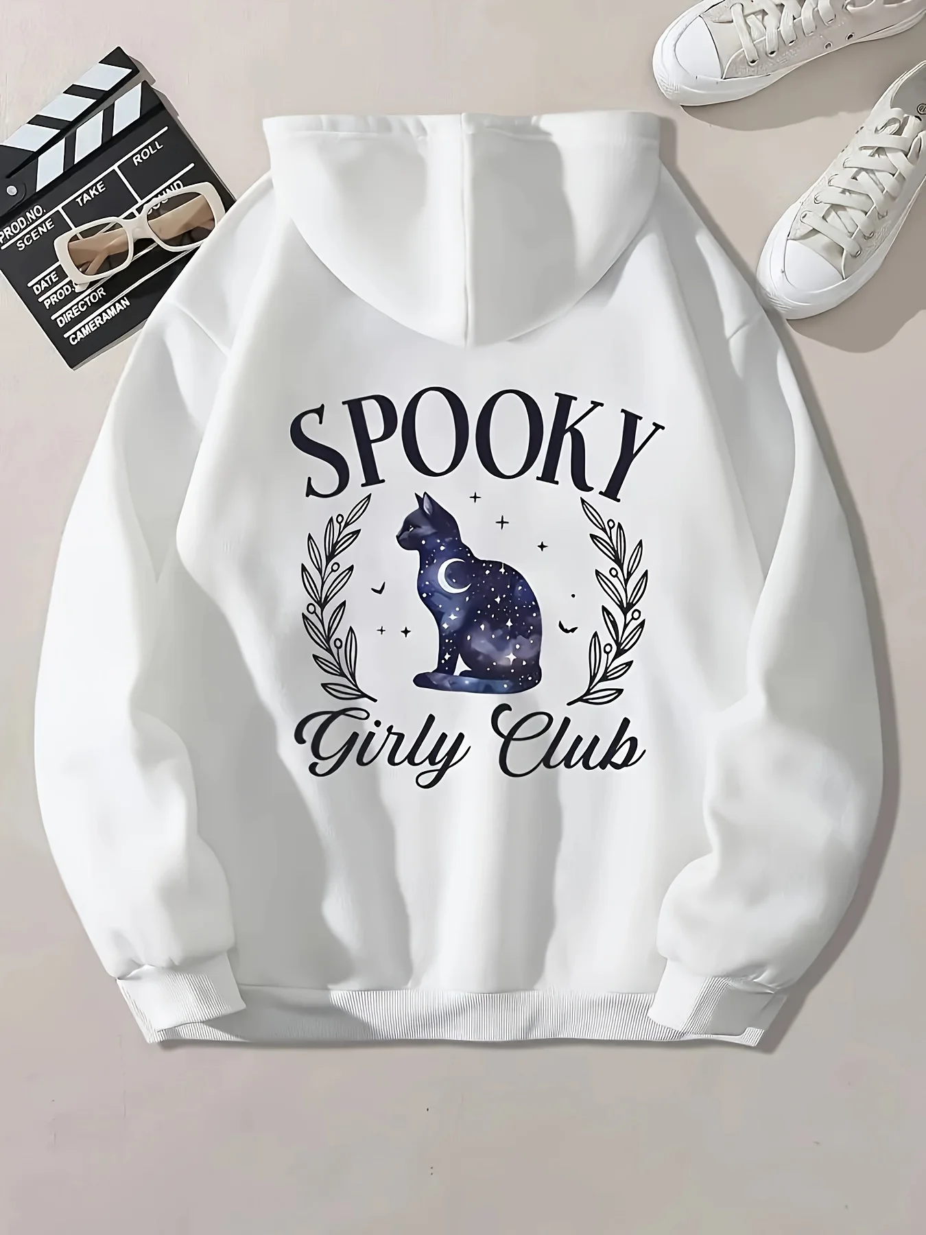 

Cat Graphic Printing Autumn and Winter Pure Cotton Men's and Women's Hoodies Casual Outdoor Street Sports Loose Training Brand