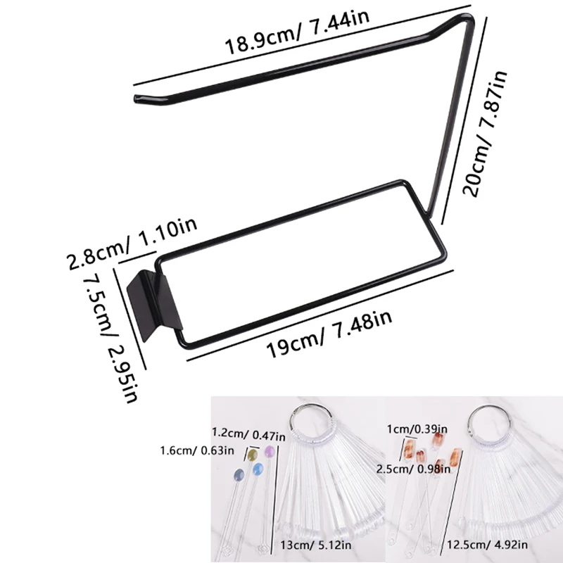 Nail Art Display Plank Valse Nail Display Fotostand Gel Nagellak Kaart Display Nagelopslag Met Plankgereedschap