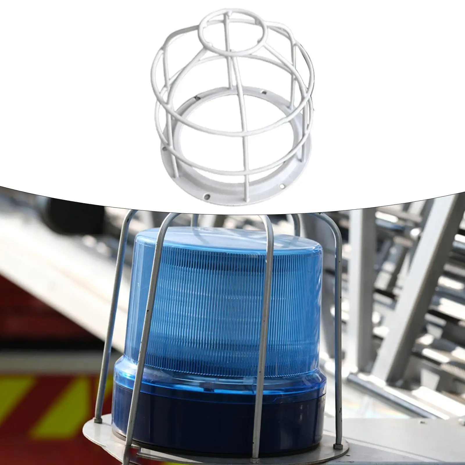 Iron Bulb Shade Protective Cage Guard for Outdoor Warning Light Lampshade Hanging Design