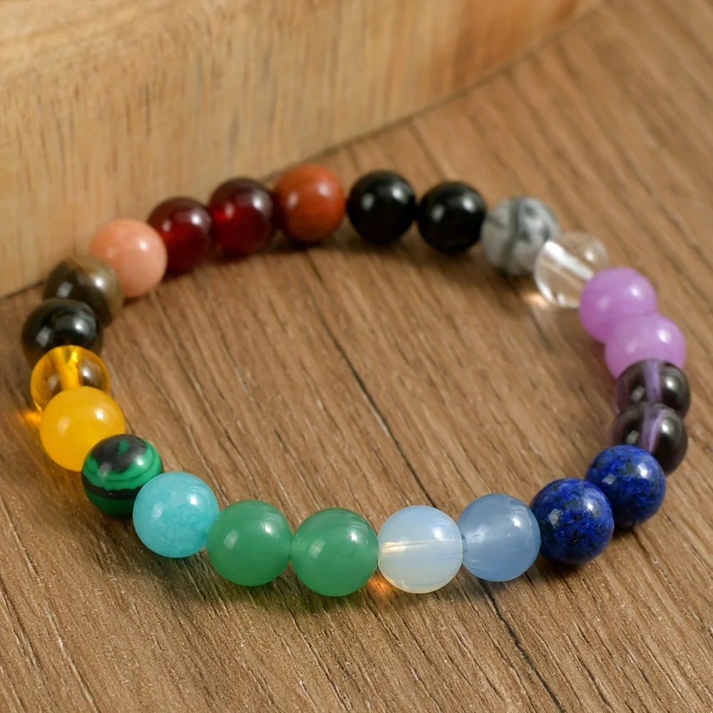 Natürliche Stein Symbolische Perlen Armband Frauen Männer Angst Relief Schutz Geld Spirituelle Innere Selbst-Liebe Schmuck – Detail 11