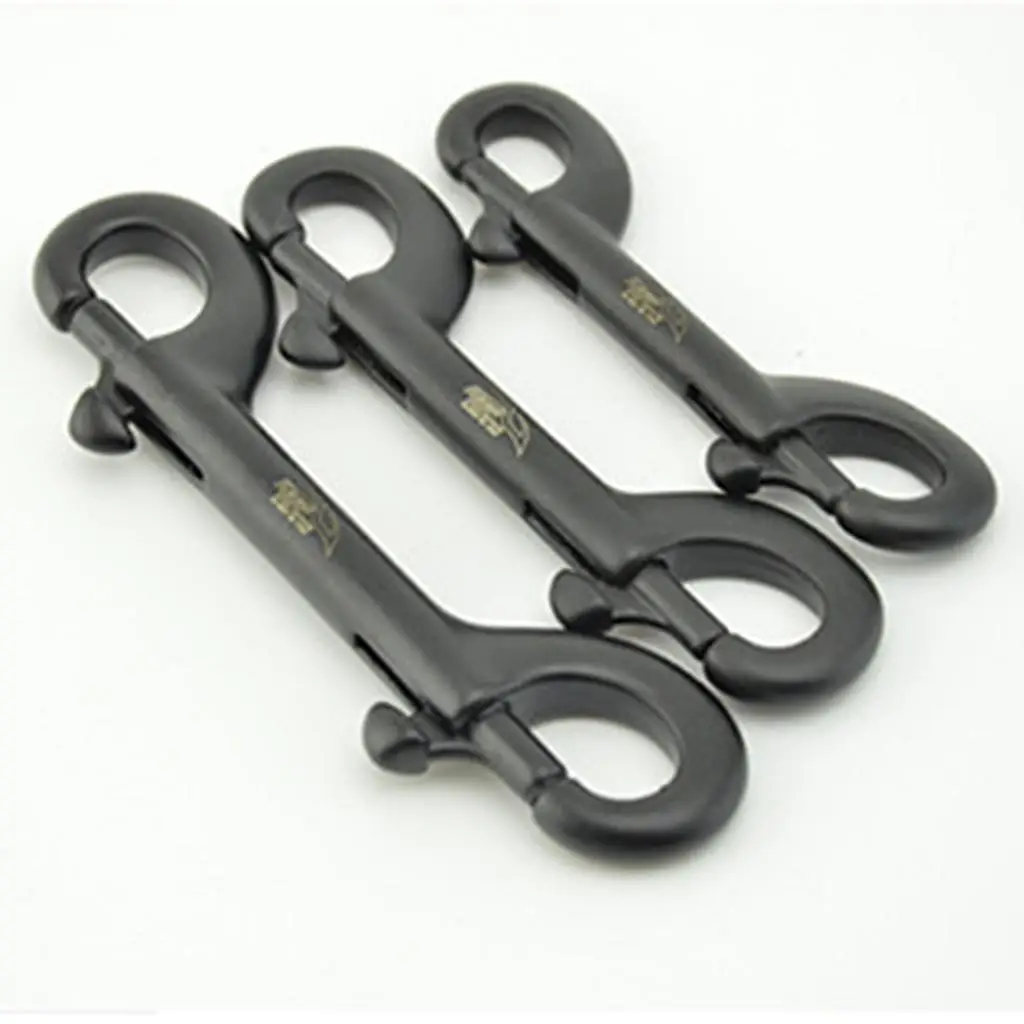 316 Stainless Steel Double Ended Snap Hook Trigger Spring Clip Buckle for Keychain and Bag Strap