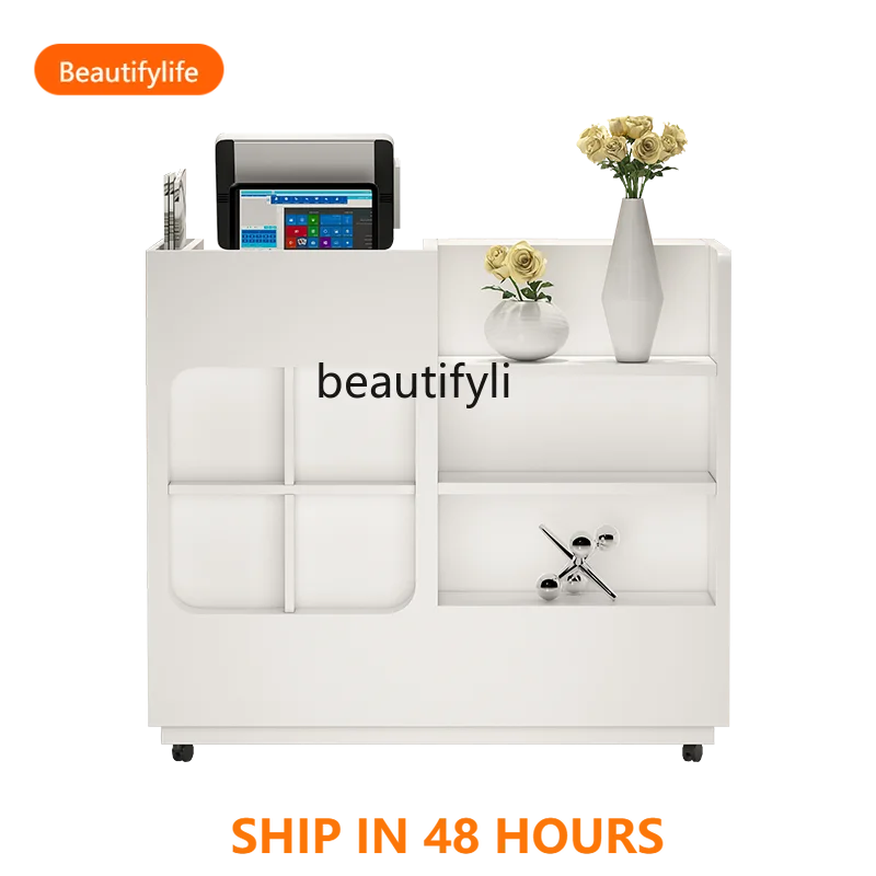 

FH A36 A36 Cashier Counter Clothing Shop Restaurant Bar Table Shop Small Simple Modern Welcome Desk Reception Desk
