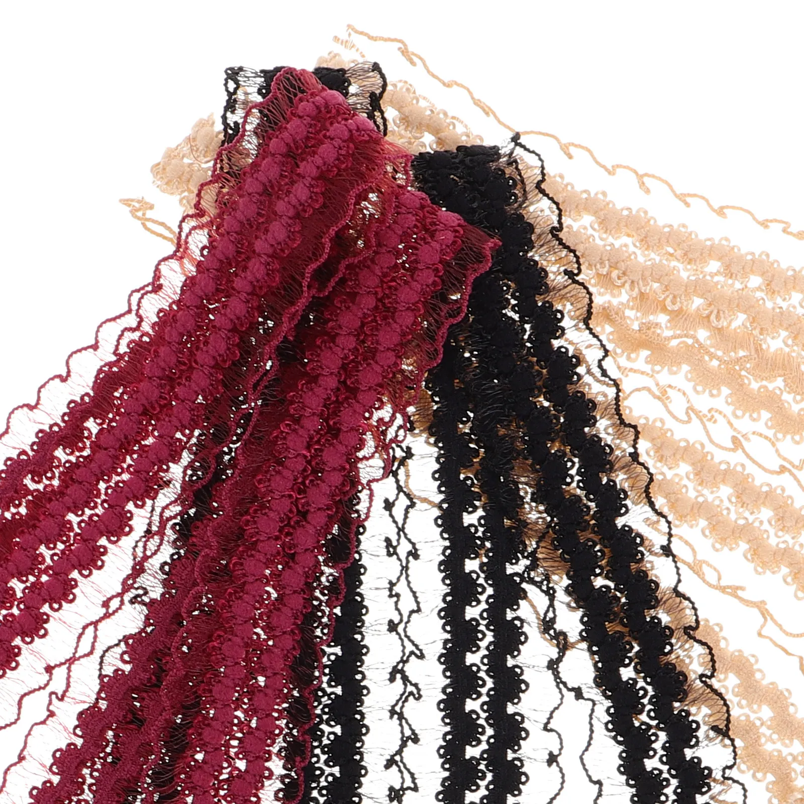3Pairs Invisible Bra Straps Lace Trim Adjustable Anti-Skid Shoulder Straps Replacement Extensions for Off-Shoulder Dresses