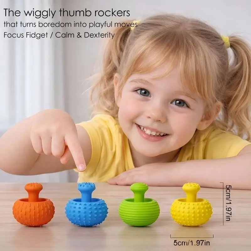 Silicone Gamepad Thumb Decompression Fidget Toys Rocker Toys Children Adult Stress Reduction Sensory Toys