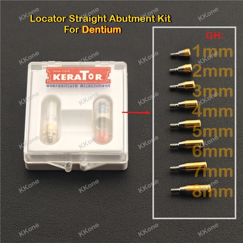 

2 комплекта прямых абатментов для дентальной имплантации, совместимых с системой Dentium, из пищевого титанового сплава, аксессуары для стоматологических клиник