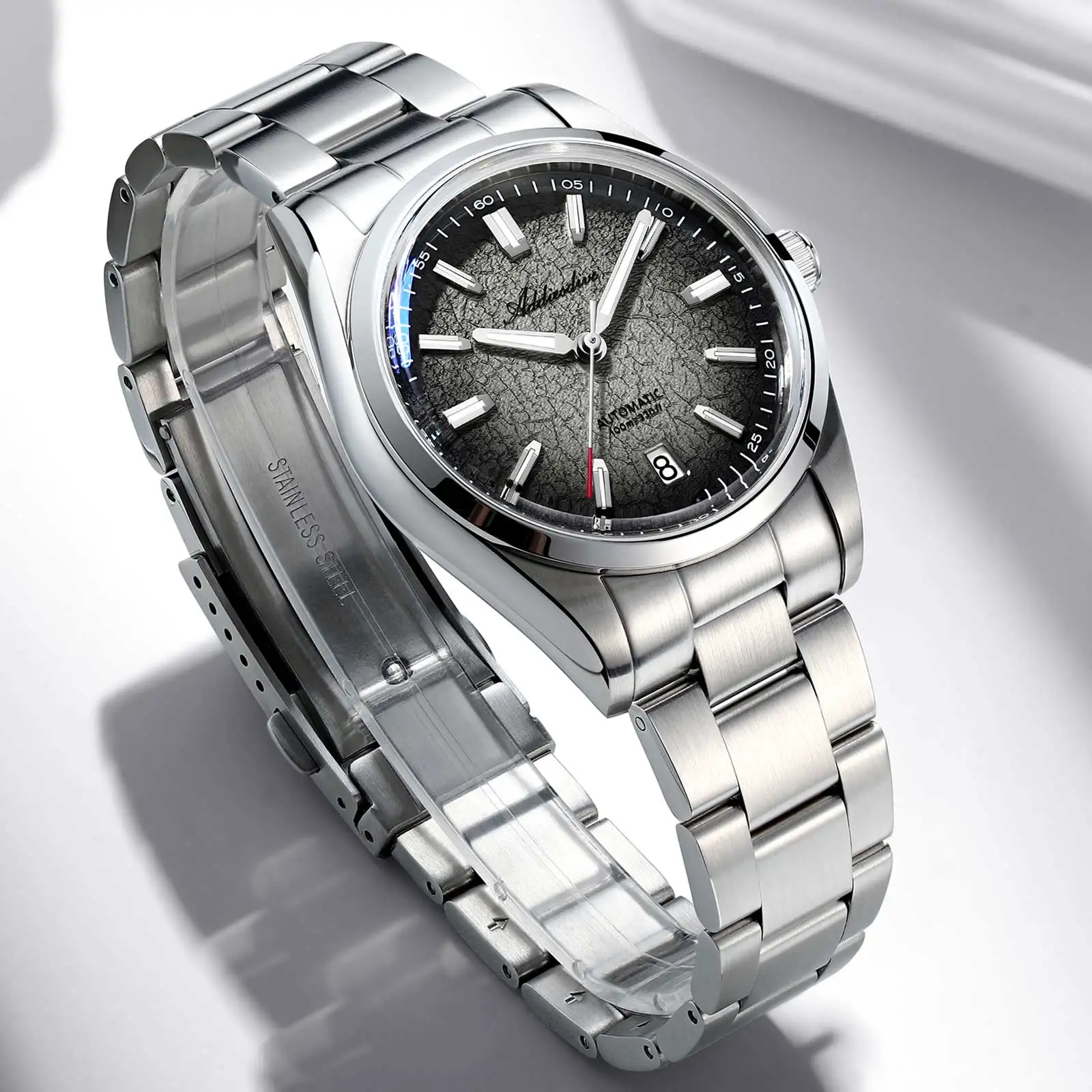 ADDIESDIVE นาฬิกาผู้ชายใหม่หรูหรานาฬิกาอัตโนมัติสำหรับผู้ชายกลไกสแตนเลสญี่ปุ่น 8215 39 มม.นาฬิกาข้อมือ AD2531