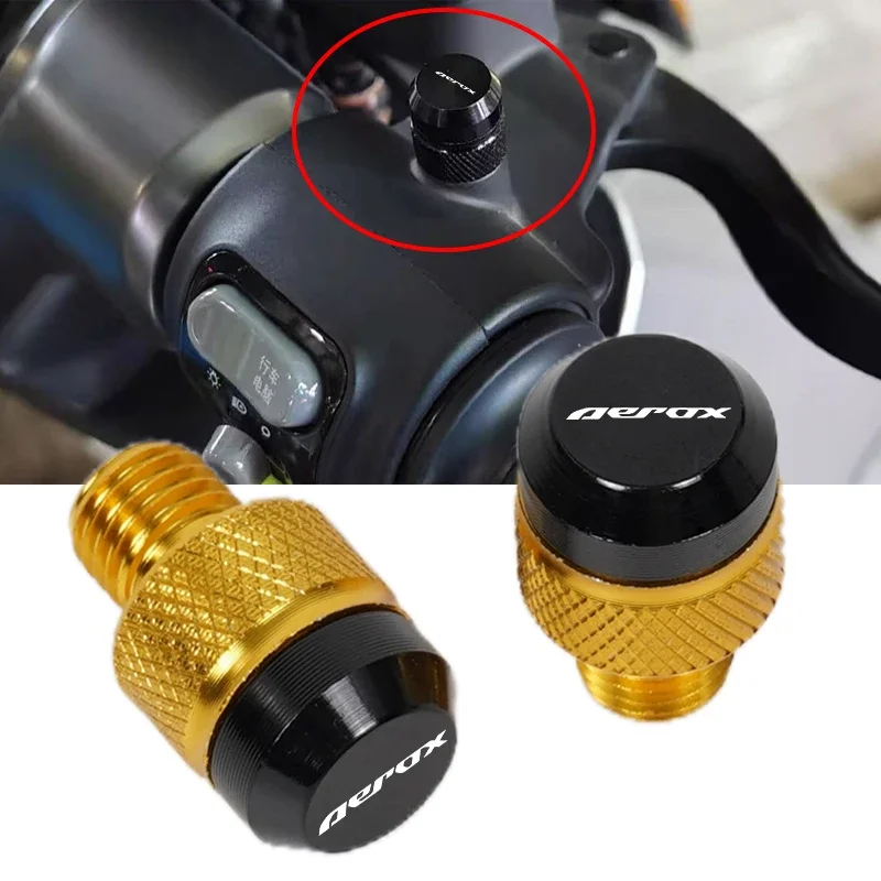 Motorcycle CNC Mirror Hole Plugs Screws Bolts Cover Caps For Yamaha Aerox R 155 50 50CC Aerox155 2017-2025 Accessories