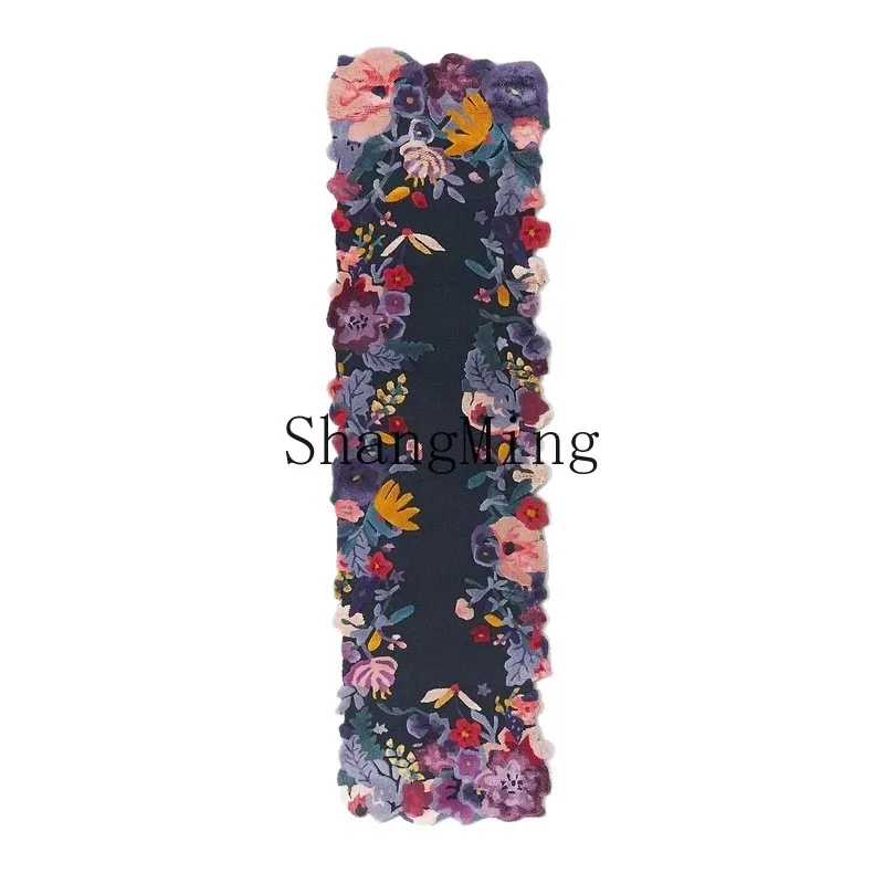 

PYH fashion handmade gun thorn wool carpet high-end living room bedroom bedside blanket flower special-shaped pastoral