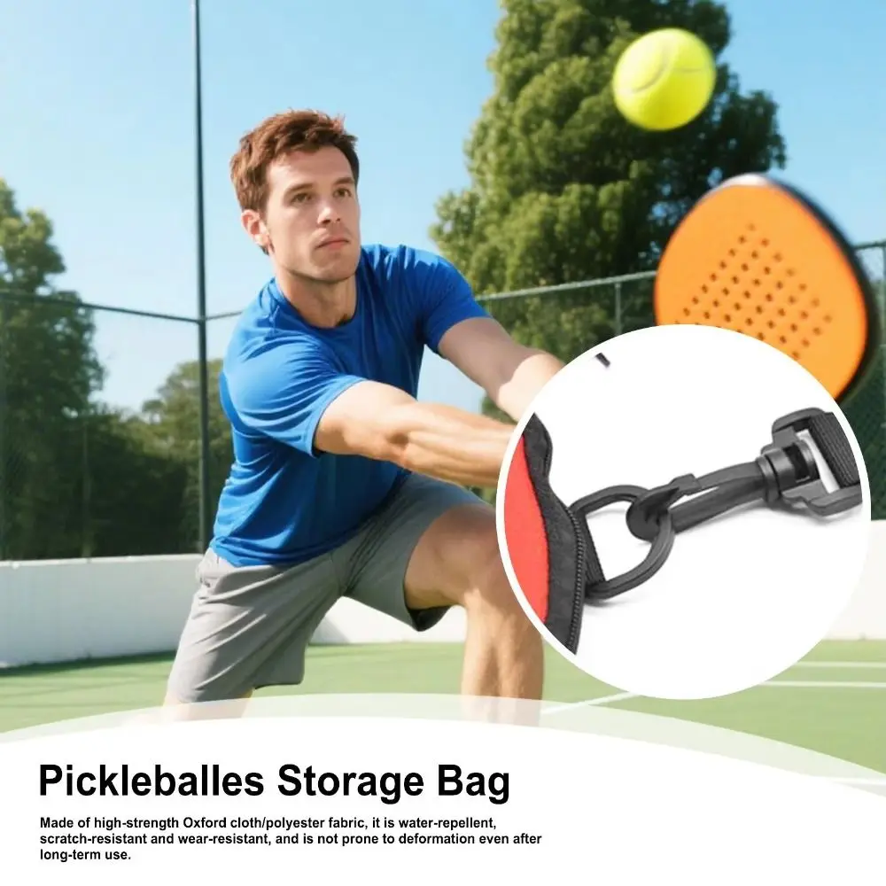 

Large Capacity Pickleball Crossbody Bag Waterproof Zipper Closure Pickleball Paddle Cover Professional Adjustable Strap