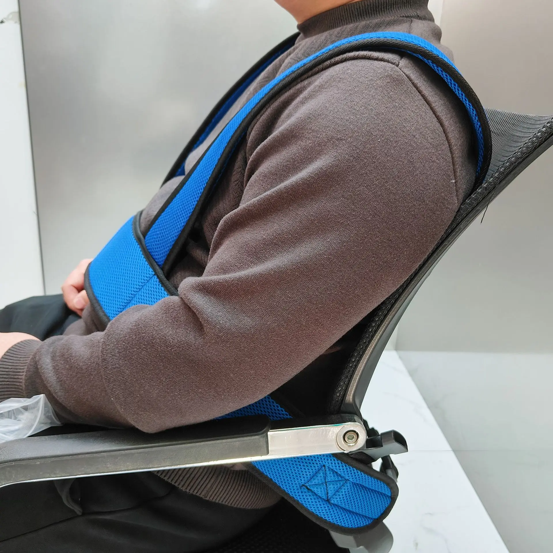 Wheelchair Protection, Safety Belt Portable Fixed Restraint Belt Support Belt Elderly Disabled Patients Wheelchair Home Use
