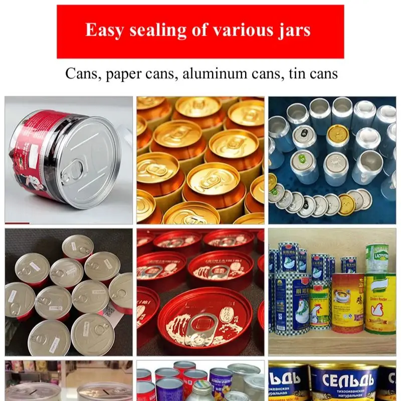 

Полуавтоматическая машина для укупорки и запечатывания жестяных и пластиковых банок различного назначения