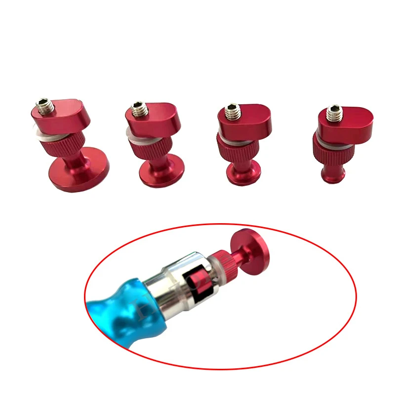 4Pcs Car dent repair tool puller leveling aluminum alloy round gasket puller accessories hail pit dent small pit repair reuse