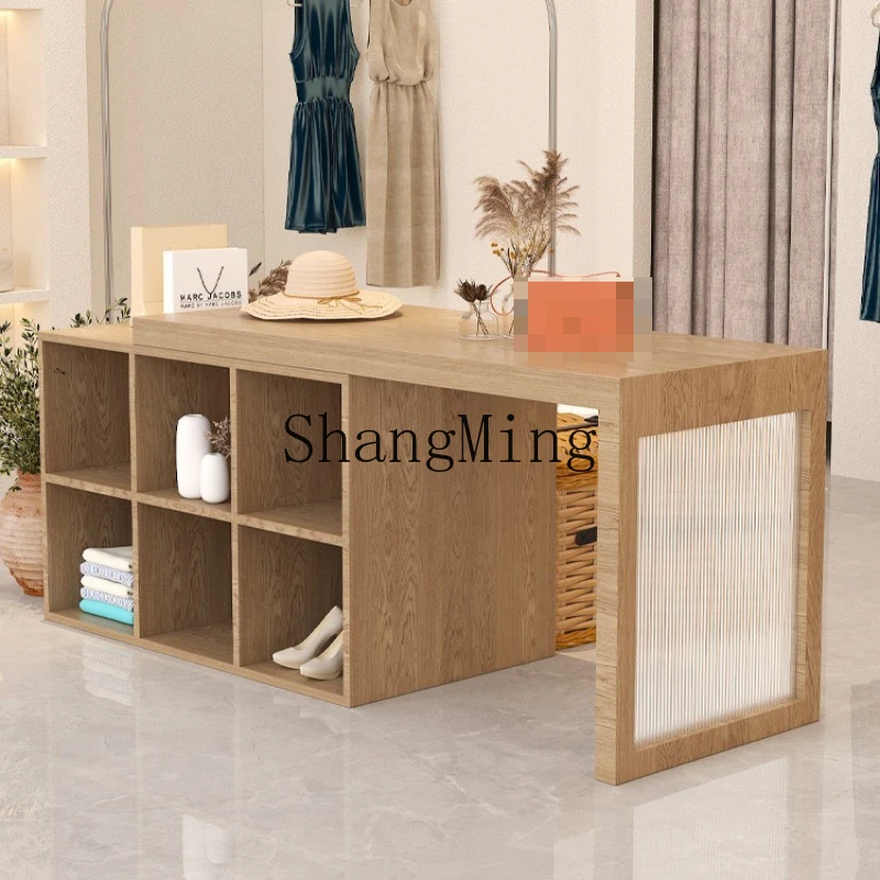 

ZYY clothing store checkout page Small store Nakajima water table display cabinet Retractable bar