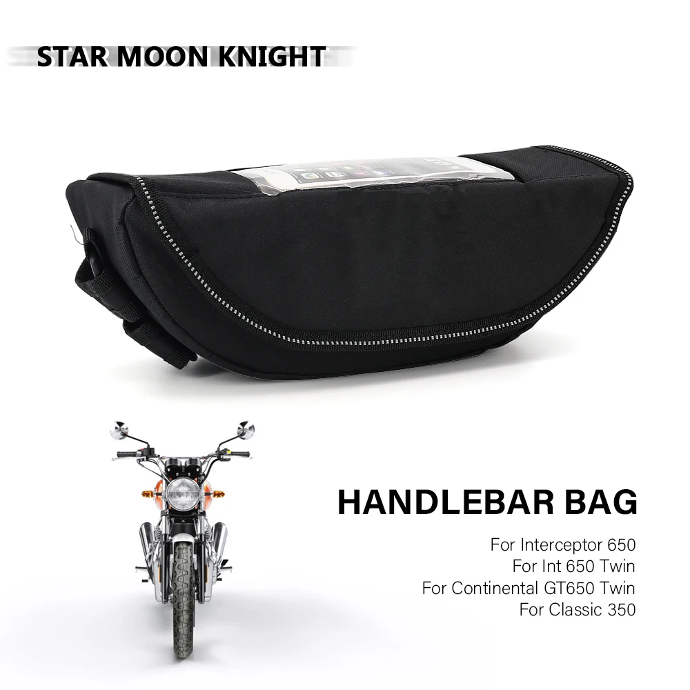 Motorcycle Waterproof Bag Storage Handlebar bag For Interceptor 650 Continental GT650 Classic 350 Travel Tool bag