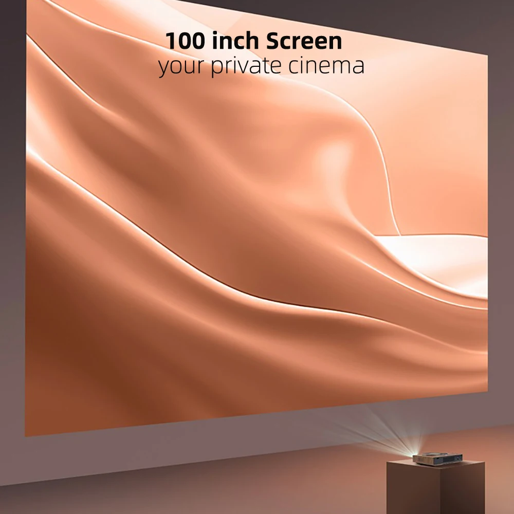 جهاز عرض تلفزيون السينما المنزلية المحمول Hisense Vidda M1 1080p أصلي 1500 ANSI Lumens 4GB RAM 4K Max Full Auto Beamer WIFI #6