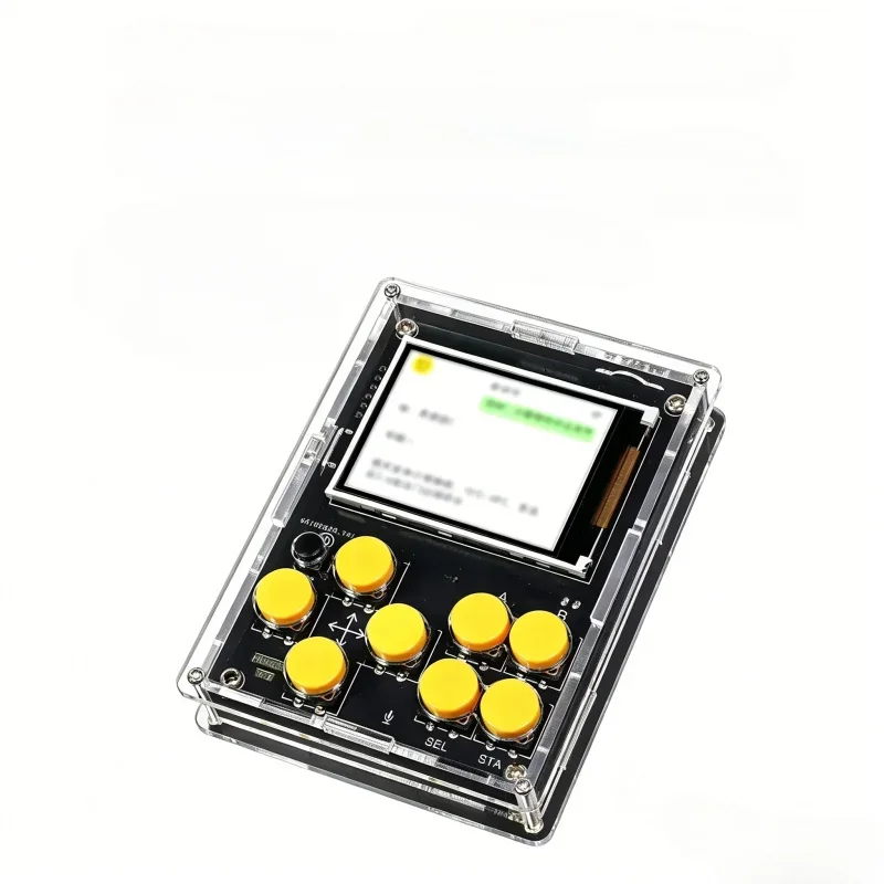 SmCpDIY LCD Screen Game Console Welding Practice Kit, Multifunctional Weather Clock AI Robot Electronic Assembly Kit