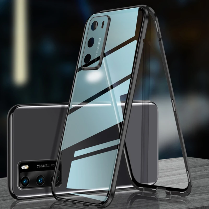 Double Side 360 copertura in vetro magnetico per obiettivo All-Inclusive per Xiaomi Mi 11 Pro Mi 11 Lite Mi 11 Ultra Mi 11i custodia protettiva per