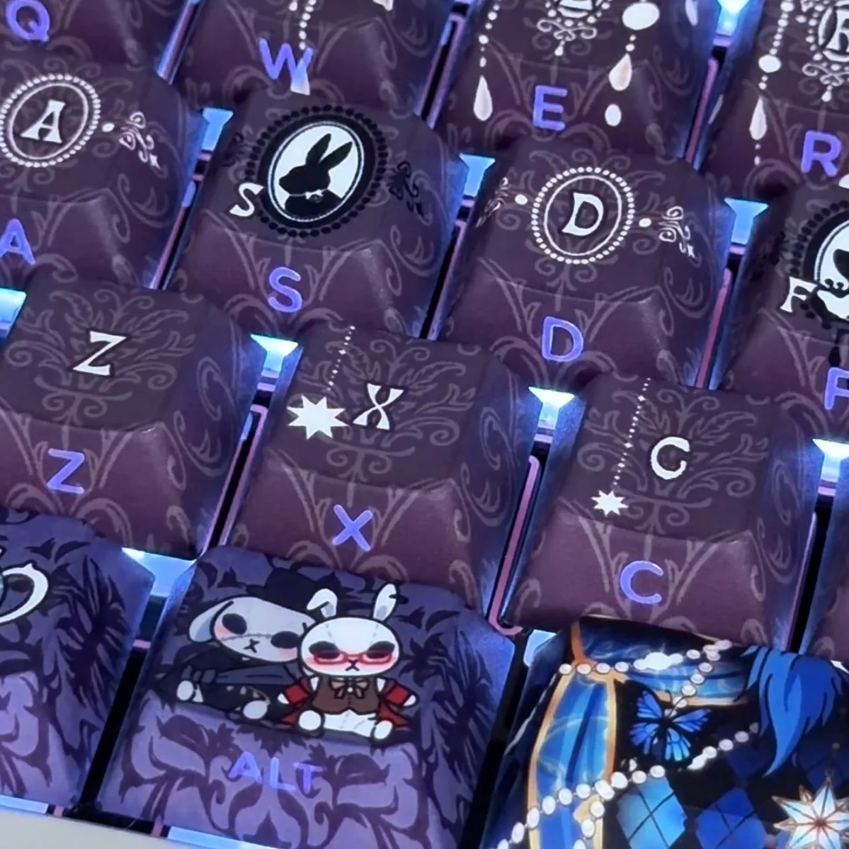 Anime Black Butler Custom Anime Keycaps Pbt Material For Mechanical Keyboard Keycaps Decoration Accessories Moa 126pcs Keycaps