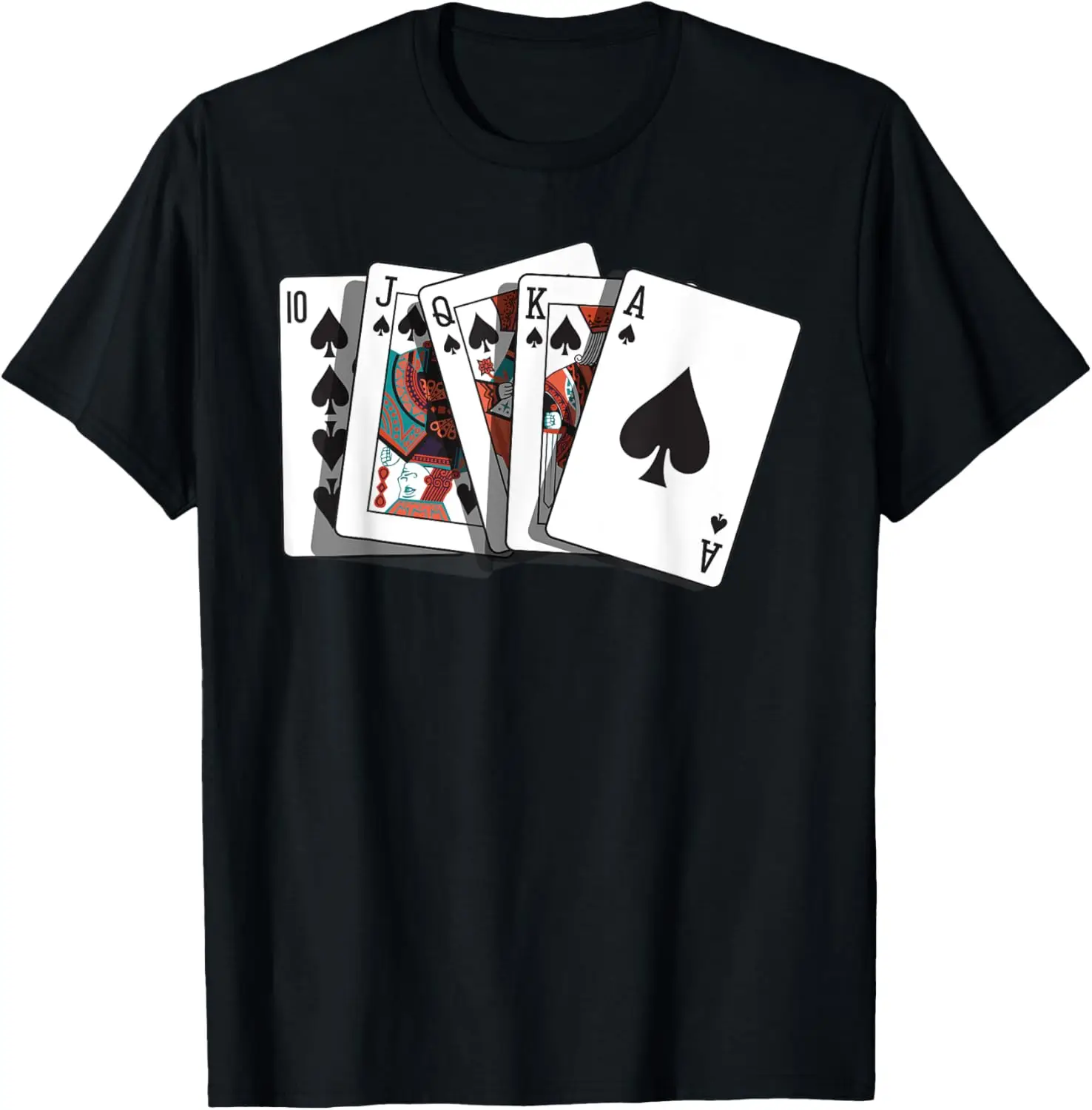 

Poker Texas Hold'Em - Gambling Casino Royal Flush Poker T-Shirt