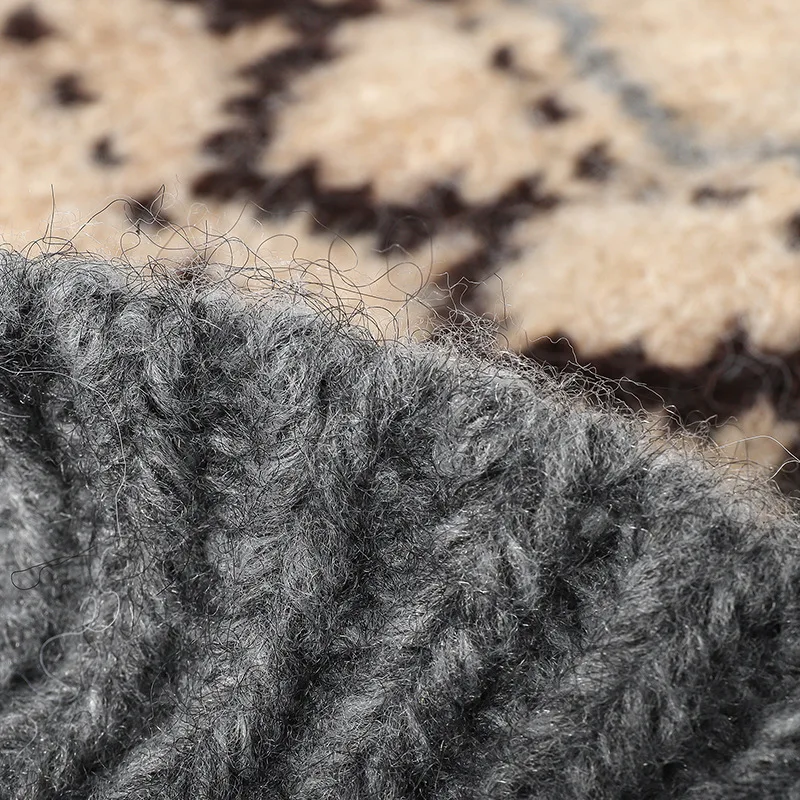 Fair Isle Style Jacquard Knit Beanie 2026 New Thickened Warm Pull-On Hat for Autumn Winter, Unisex Fashionable Design