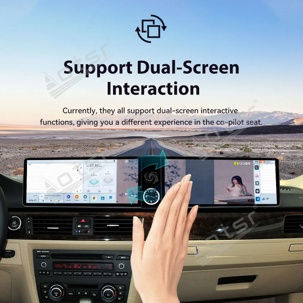 

For BMW 3 Series (E92) 2004-2011 CIC/CCC 12.3 Inch Car Multimedia Player Stereo Head Unit GPS Navigation Car Radio Car Media