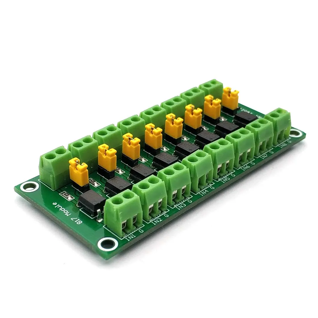 PC817 3.6-30V 8 채널 광 커플러 절연 보드 전압 변환기 어댑터 모듈 드라이버 광전 절연 모듈 817