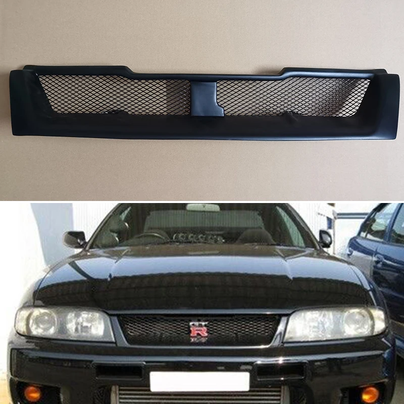 For Nissan Skyline R33 GT-R 1994 1995 1996 1997 998 Year Front Bumper Racing Grille Grill Grill Body Kit Accessorie