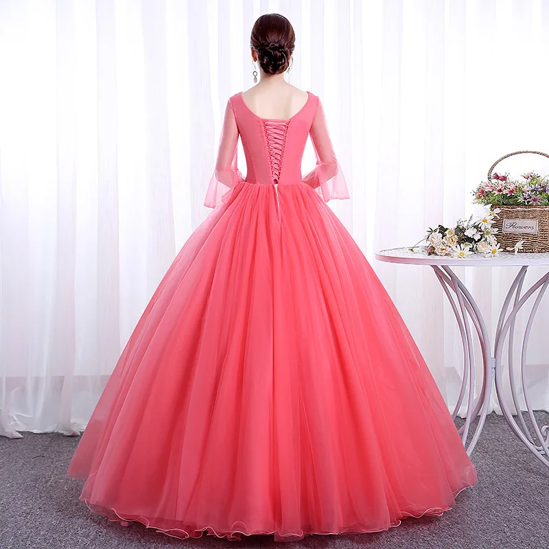 볼 가운 럭셔리 Quinceanera 드레스 레이스 파티 Vestidos 15 Anos 빈티지 vestido de 15 quinceañeras