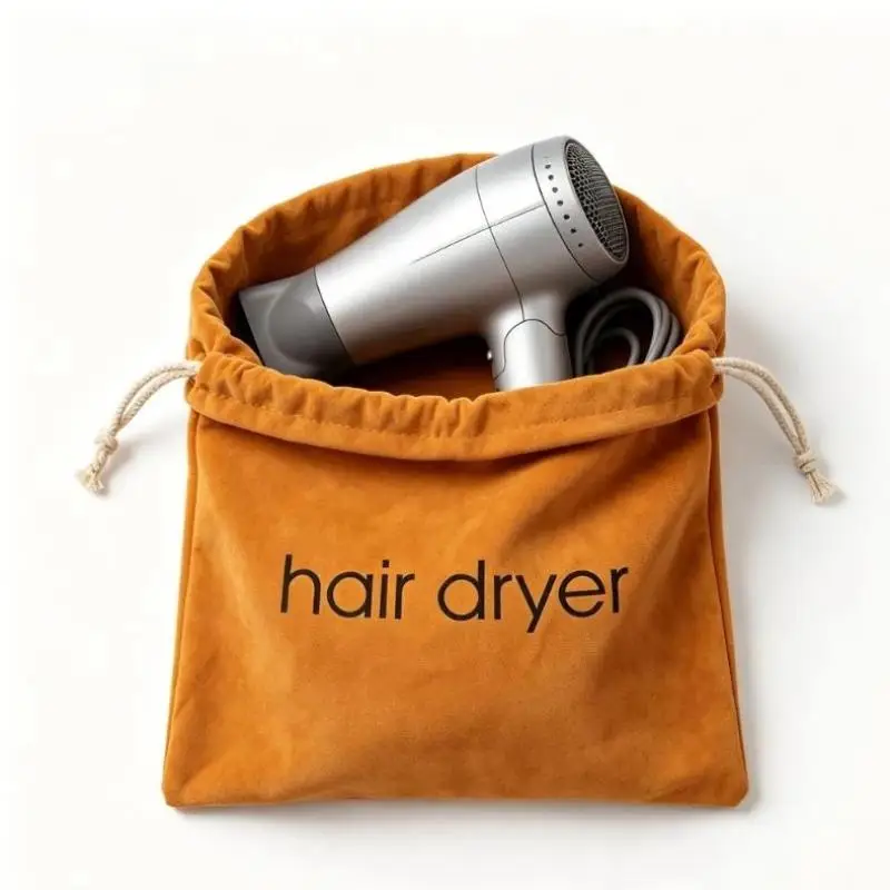 Soft Suede Nap Hair Dryer Storage Bag Gift Drawstring Pouch Gift Box Packaging Bags Wedding Favor Drawstring Bag Christmas Bag