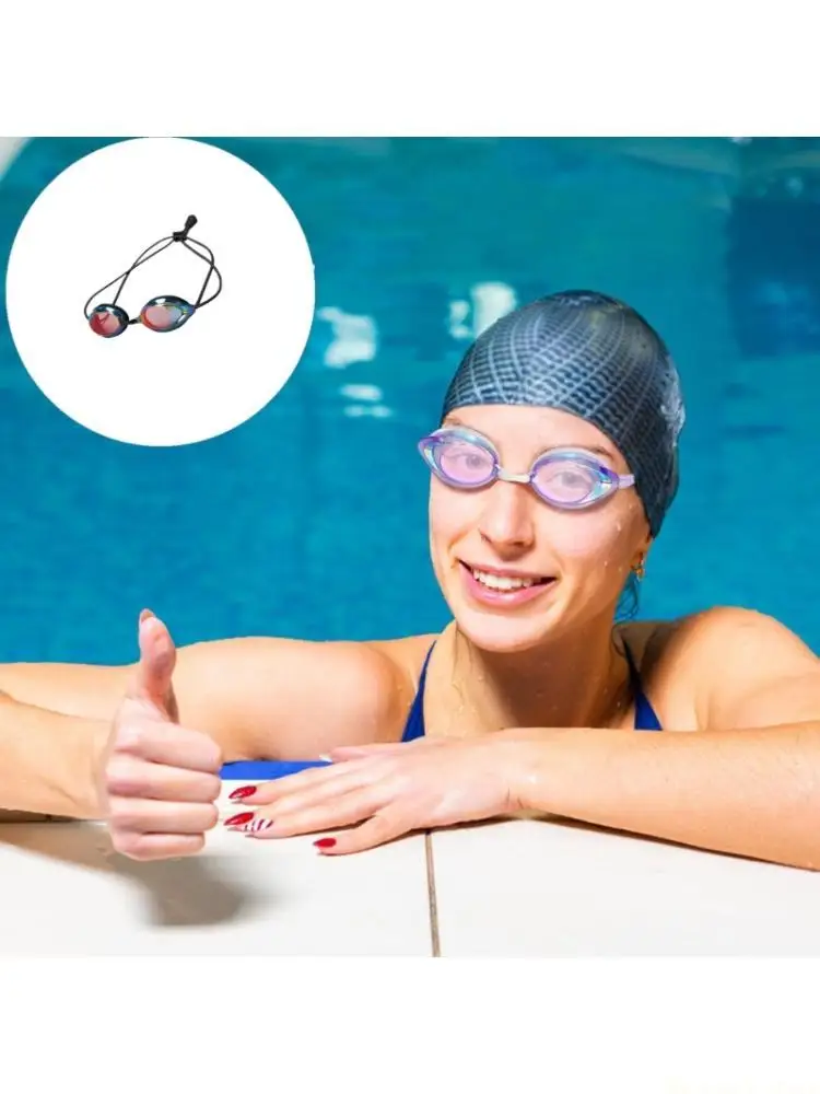 

31BE High Visibilities Racing Swim Goggles Easy Adjust Strap For Most Face