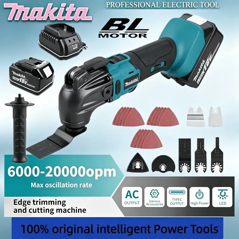 

Makita Cordless Trimming Cutter: 6-Gear Settings 18/20V Li-Ion Battery 340-326mm Length Multi-Use for Sawing, Cutting, Shoveling