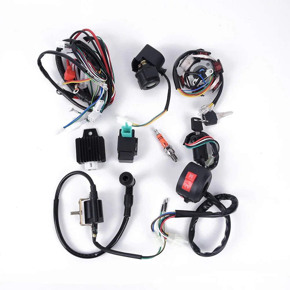 /Wiring /Harness /Ignition Set For 50CC-125CC For Mini For ATV For CDI Stator 6 Coil Pole Electrical Components Automobiles for