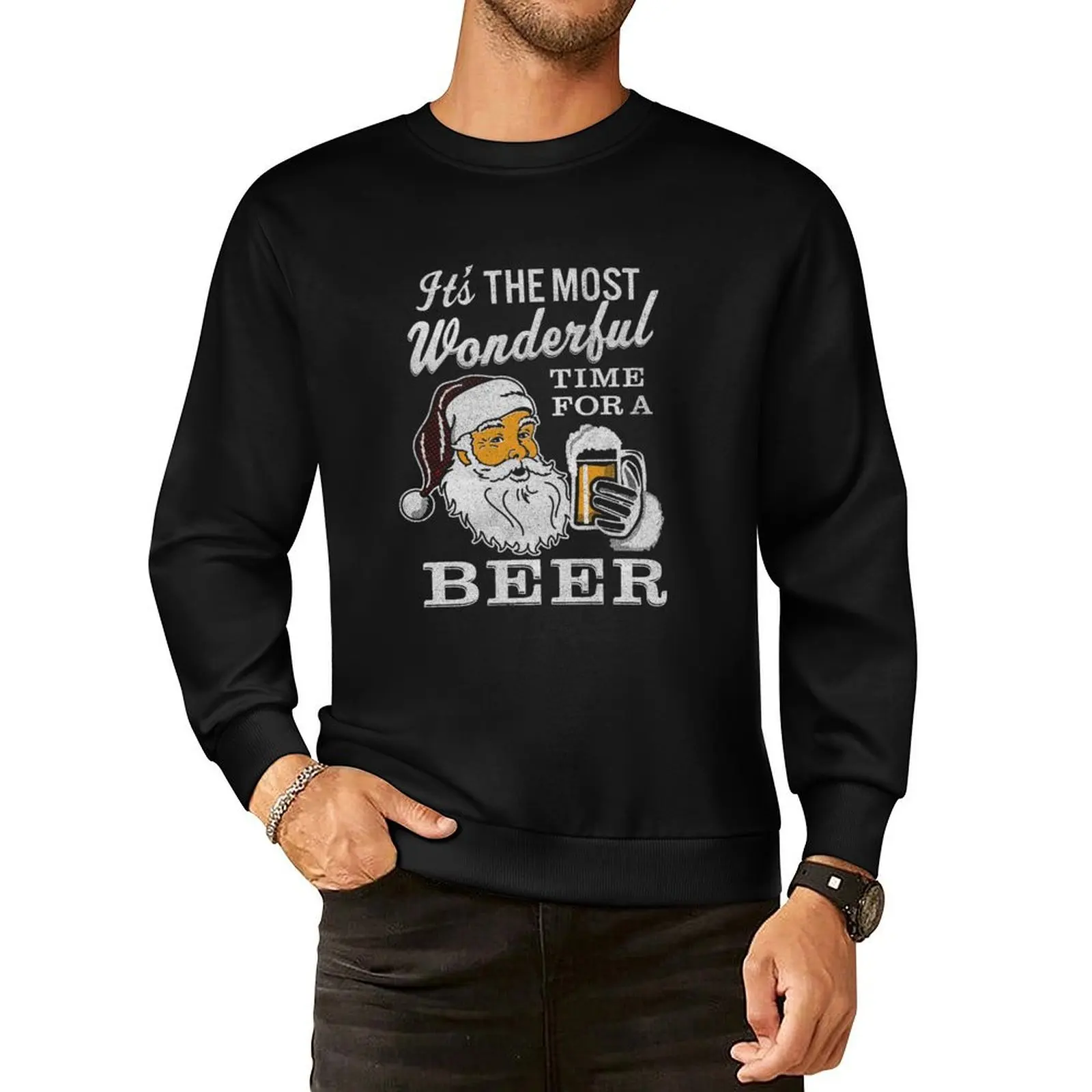 

It's the Most Wonderful Time For a Beer Men's t-shirt - Beer Lovers Tee Pullover Hoodie men's sweat-shirt set sweatshirts men