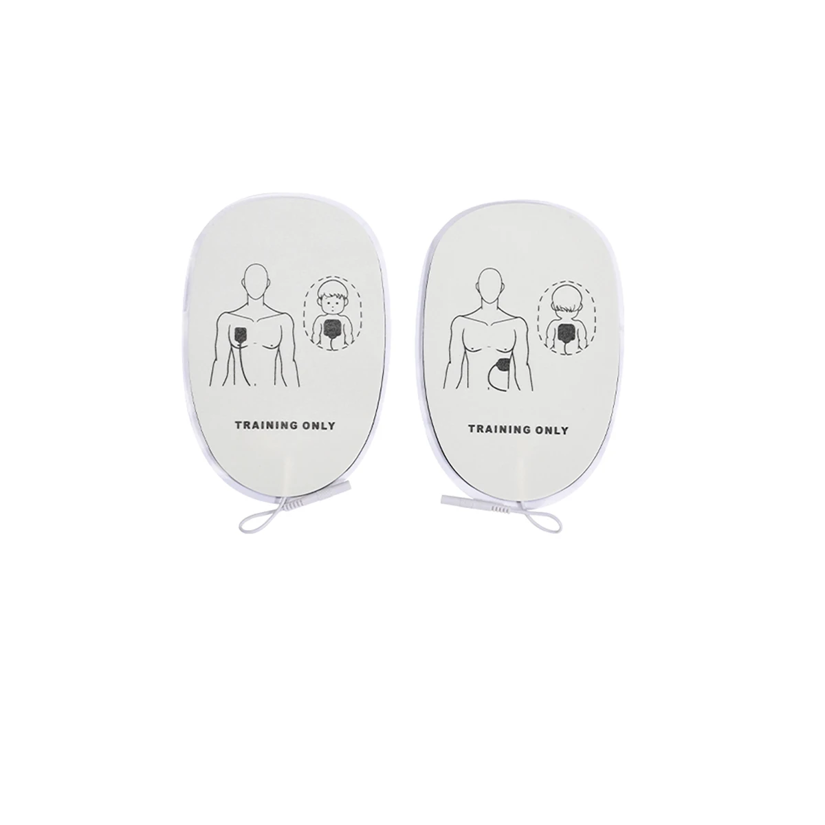 2Pair Adult Replacement Pads Reusable Washable Panty Liner Use With AED Training Model Universal Rescue Kits
