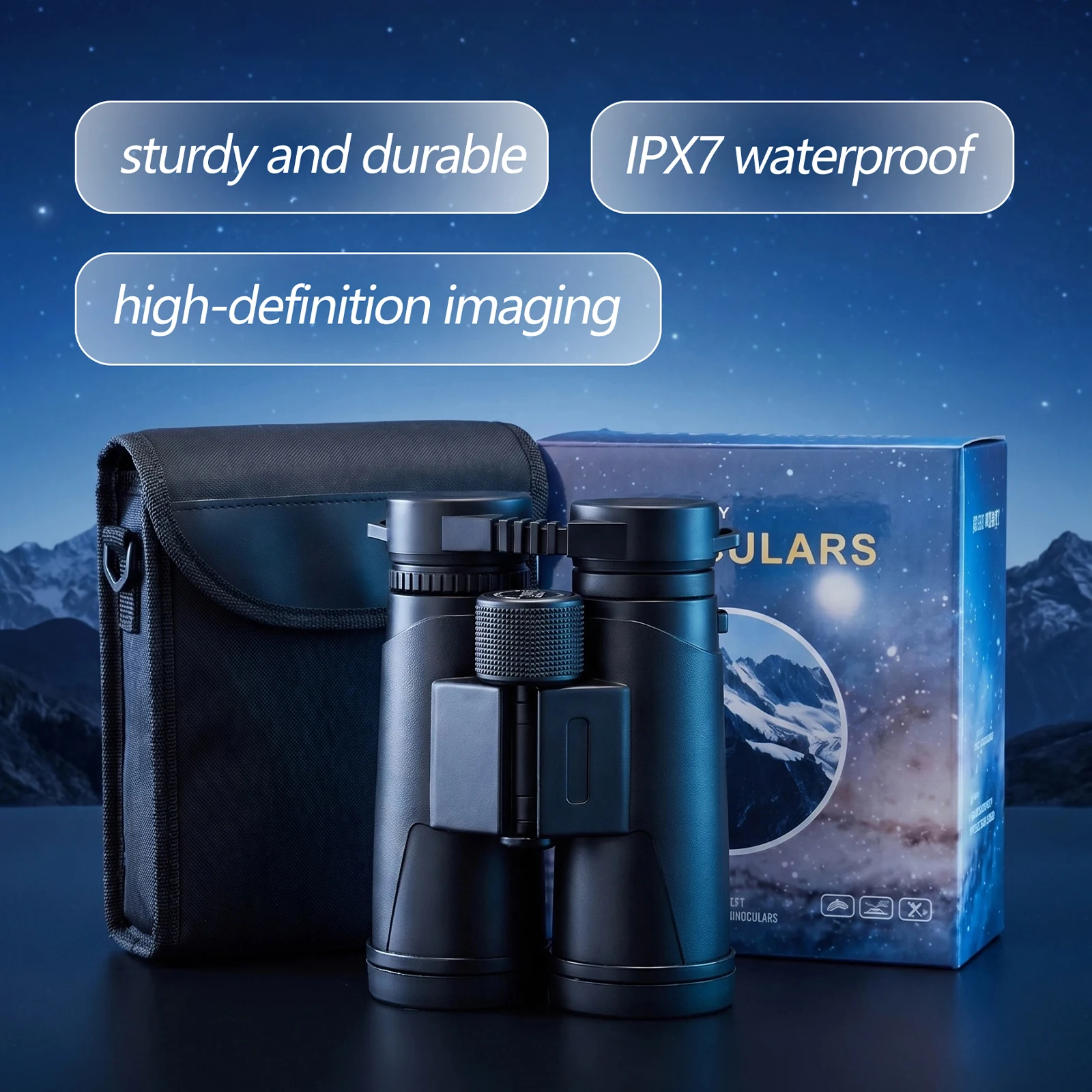 10X42 Binoculars Telescope 2000M Long Range BAK4 Prism For Birdwatching Hunting Outdoor Camping Concert - view 6