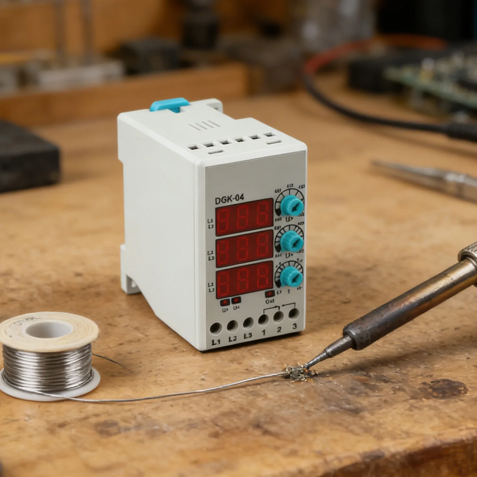 For Industrial Use Voltage Setting Relay DGK-04 Voltage Control Relay Three Phase Relay Measurement Accuracy 1