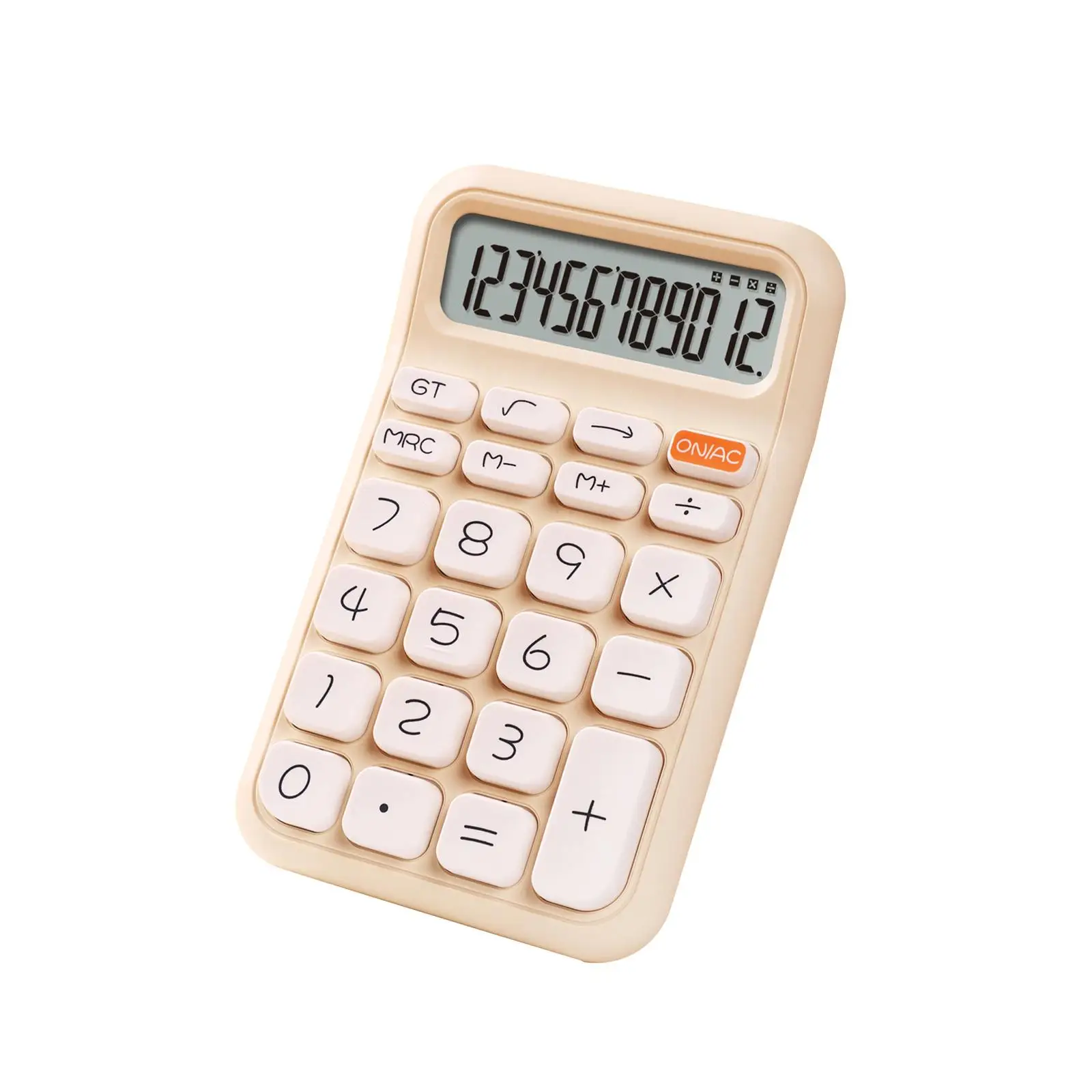 Portable Mechanical Switch Calculator Battery Operated Big Buttons for Basic Numerical Calculation Lightweight Convenient Sturdy