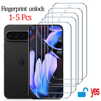 Fingerprint unlock Glass for Pixel 9 Pro 8A 9A 7 6A 7A 8 Pro Screen Protector Pixel 9 Pro XL Tempered Glass for Google Pixel 9
