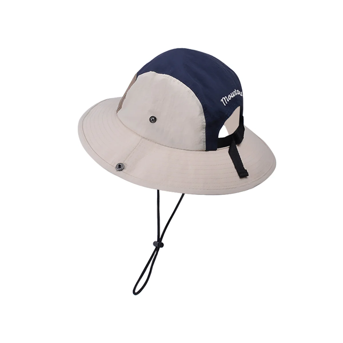 Summer Women New Color Block Bucket Hat with Ponytail Hole Korean Japanese Fashion Fisherman Hat Outdoor Beach Hat Cap